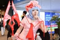 <p>Cosplayers at the Suntec Convention Centre for this year’s Anime Festival Asia Singapore. (Sharlene Sankaran/ Yahoo Singapore) </p>