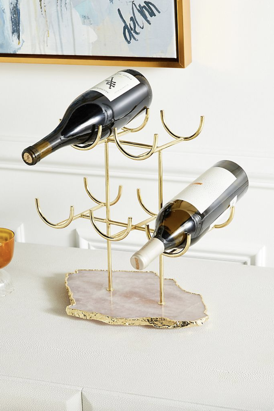 8) Rose Quartz Wine Rack