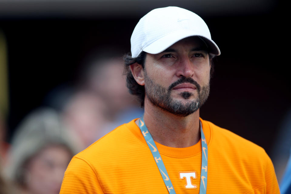 Tennessee coach Tony Vitello will miss this weekend's series against Dayton. (Donald Page/Getty Images)