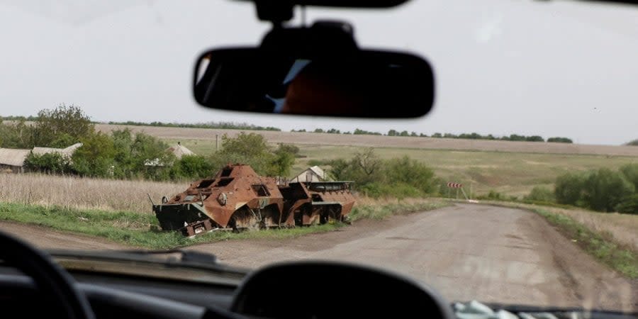 Destroyed Russian military equipment in Donetsk Oblast, April 26