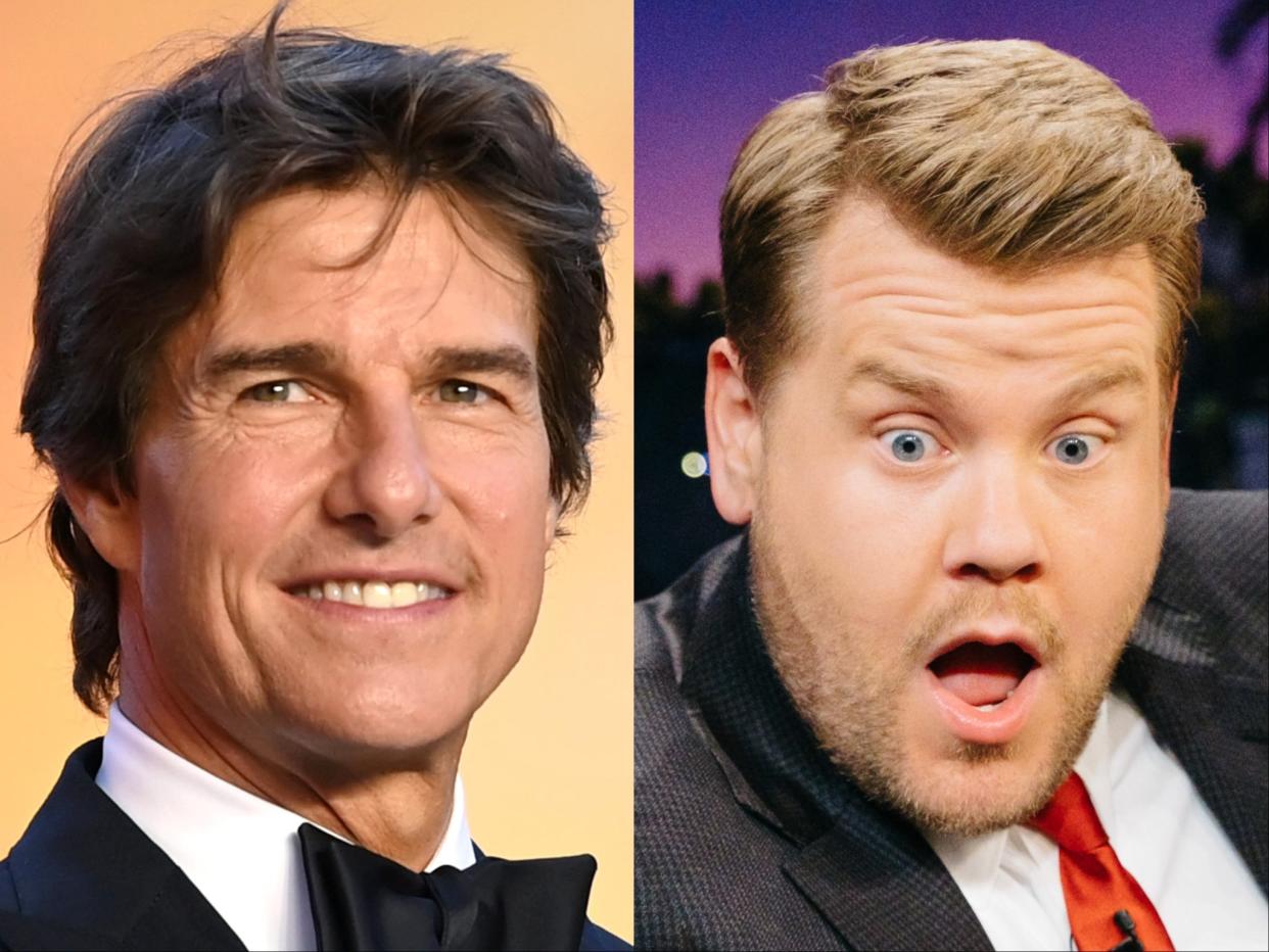Tom Cruise and James Corden (Getty/CBS)