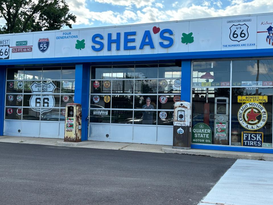 The iconic Shea's building which operated as a gas station and museum is pictured here at 2075 Peoria Road on May 12, 2024. A popular destination for Route 66 travelers, the building's grounds will be re-opened in a ceremony on May 20, 2024.