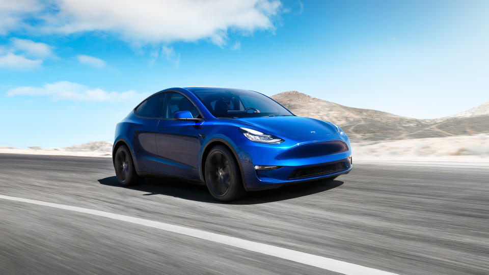 new Tesla Model Y electric vehicle