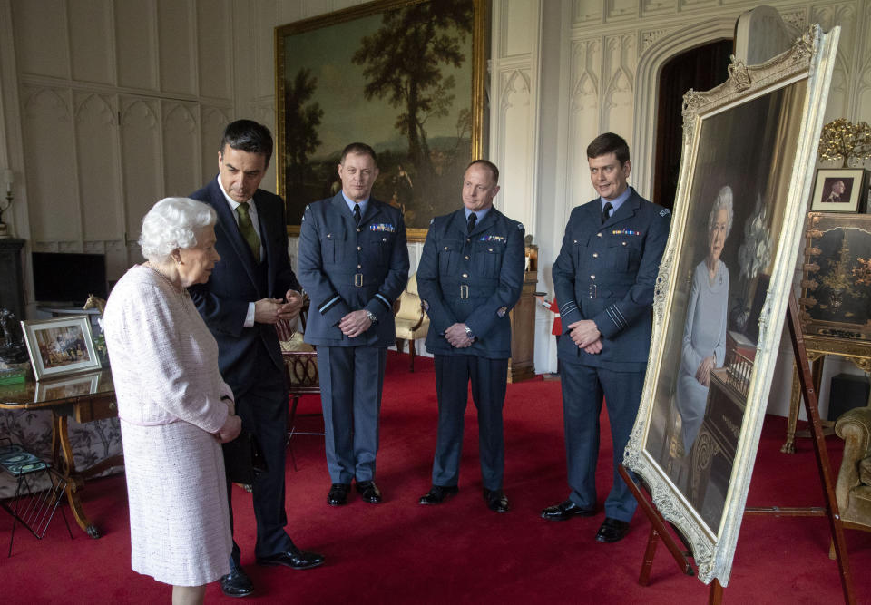 It was spotted in the background of an official event the Queen was photographed at Windsor Castle. Source: Getty