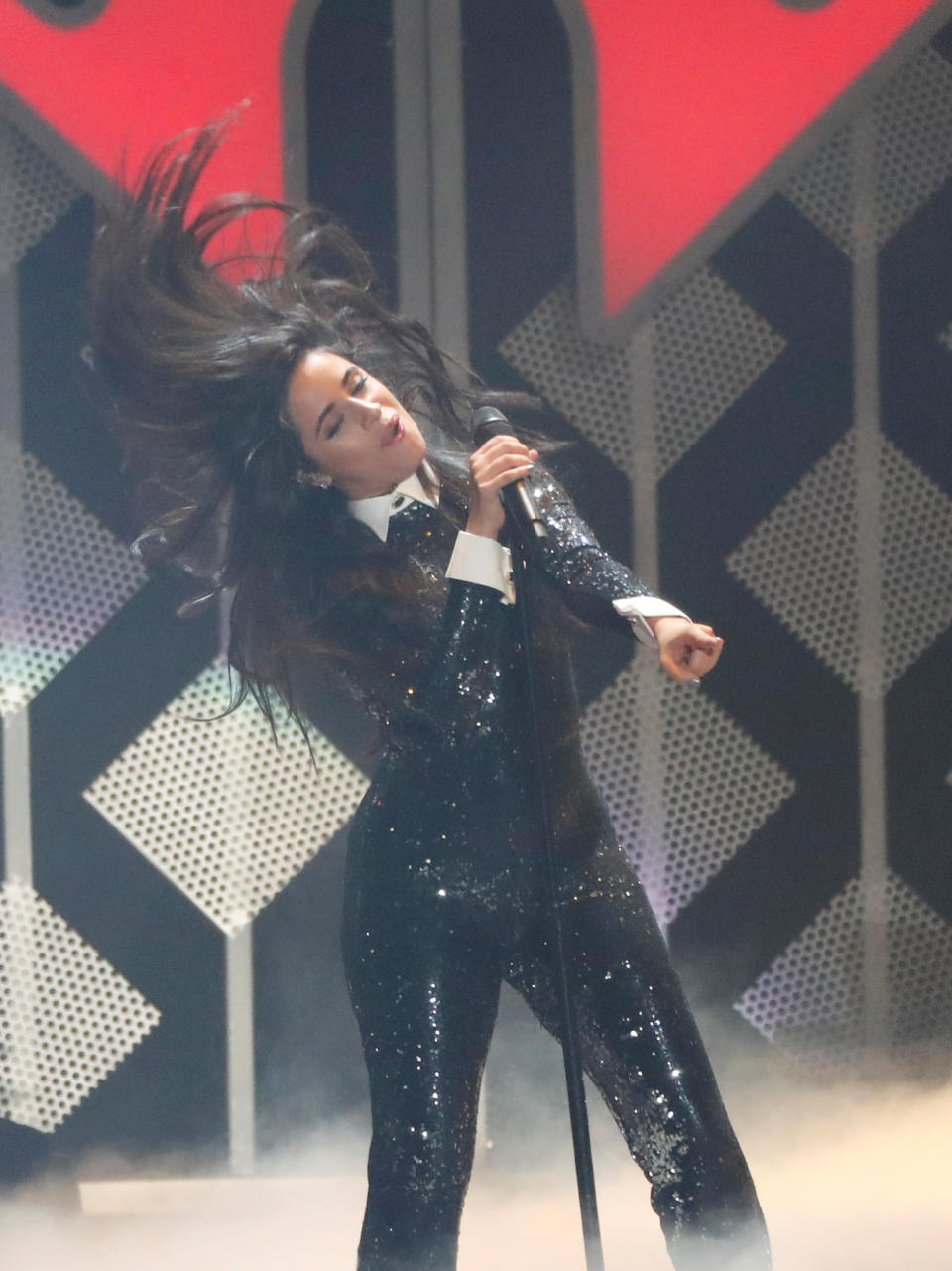 Camila Cabello performs during the Jingle Ball concert at The Forum in Inglewood, California, U.S., November 30, 2018. REUTERS/Mario Anzuoni