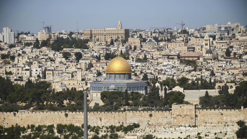 The Dome of the Rock Mosque in the Al Aqsa Mosque compound is seen in Jerusalem’s Old City Saturday, July 15, 2017. The Church of Jesus Christ of Latter-day Saints issued a statement Thursday about violence in the Middle East.