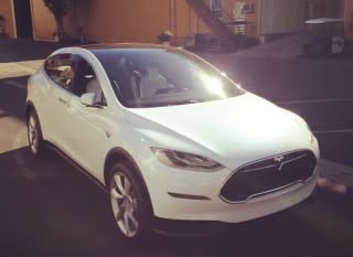Tesla Model X prototype in Culver City, California [photo by Instagram user jmtibs]