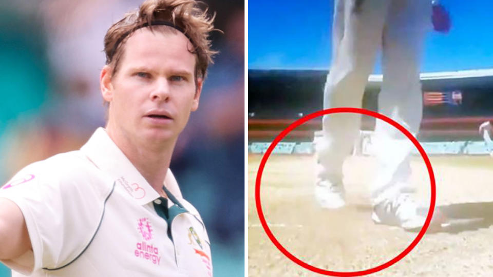 An Indian coach has revealed none of their batsmen even realised Steve Smith had been at the crease, saying the whole controversy 'does not matter'. Pictures: Getty Images/Fox Sports