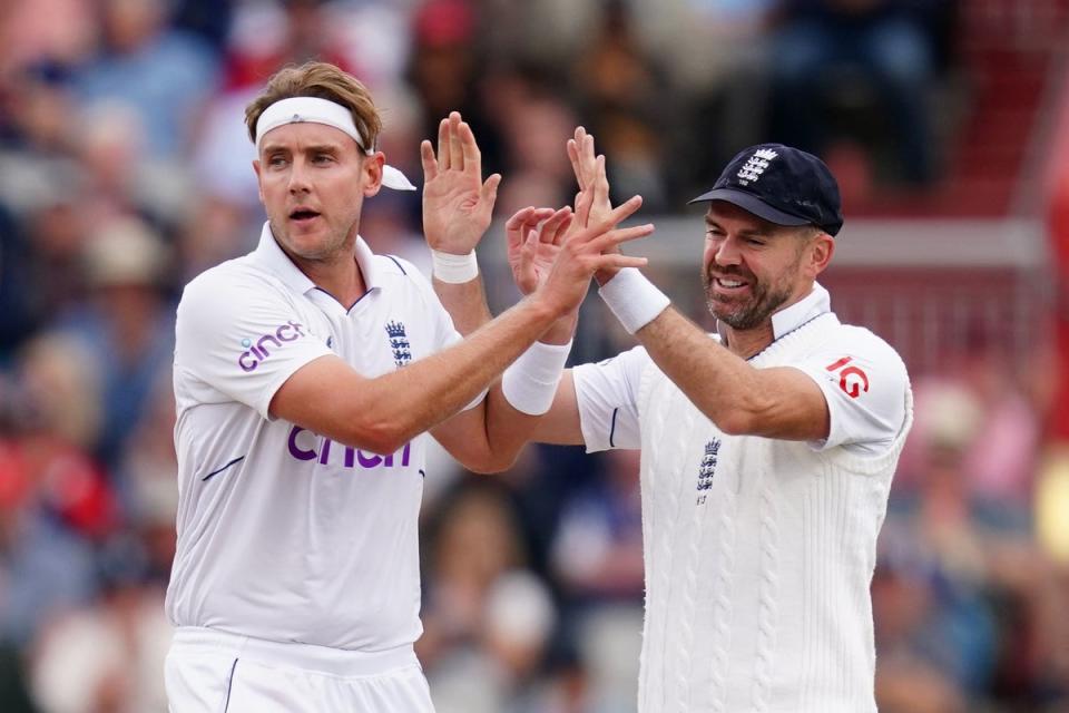 Stuart Broad (left) and James Anderson (right) formed a deadly seam duo for England over many years (PA Wire)