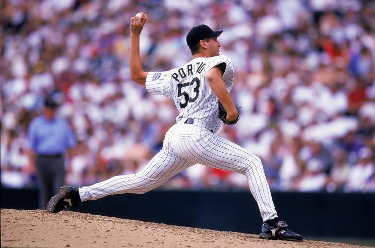 Mike Porzio didn't have a long major-league career. (Getty Images/Brian Bahr)