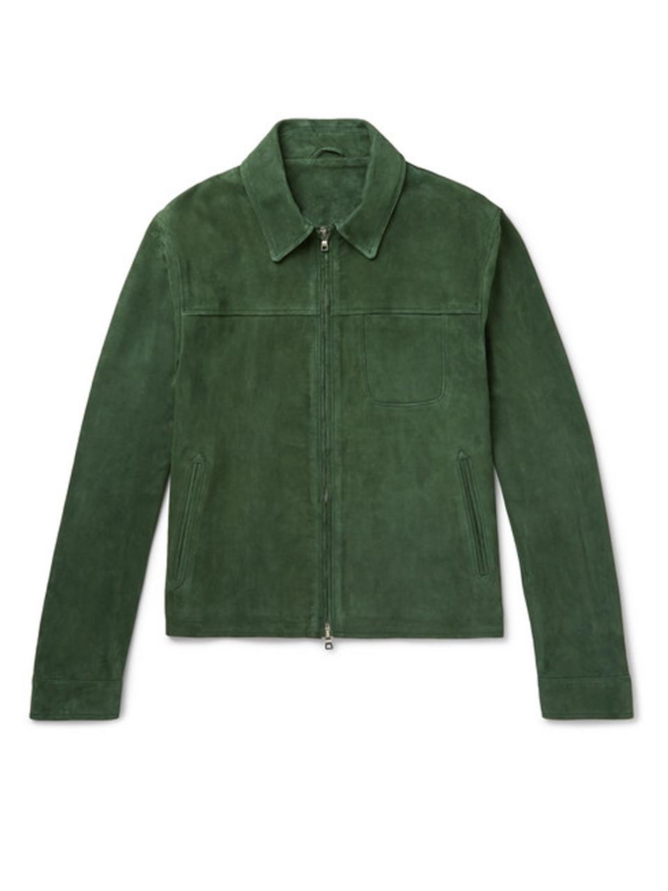 Mr P.'s suede blouson jacket