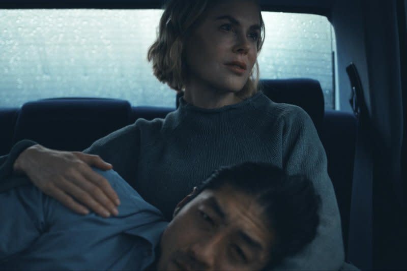 Nicole Kidman (top) and Brian Tee star in the Prime Video series "Expats." Photo courtesy of Prime Video