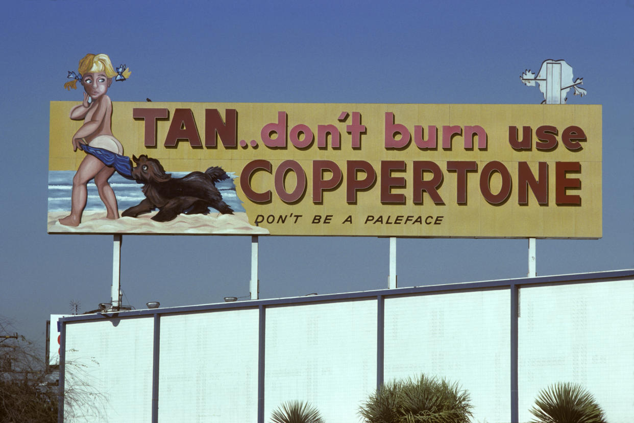 Coppertone was created in 1944 as a tanning lotion. (Photo: Robert Landau/Corbis via Getty Images)