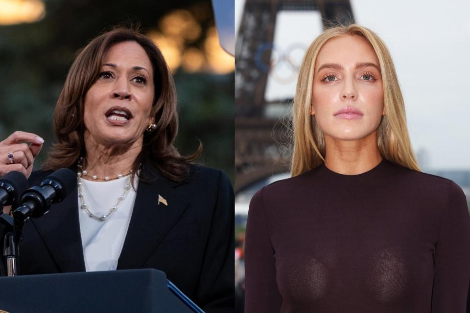 Kamala Harris told Call Her Daddy host Alex Cooper that she learned about ‘agency’ from her mother Shyamala Gopalan Harris (Getty)