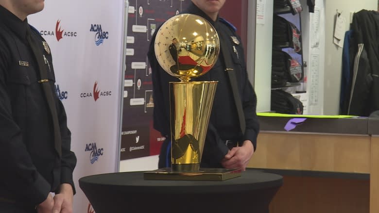 Holland College gets a big league visit from Larry O'Brien NBA trophy