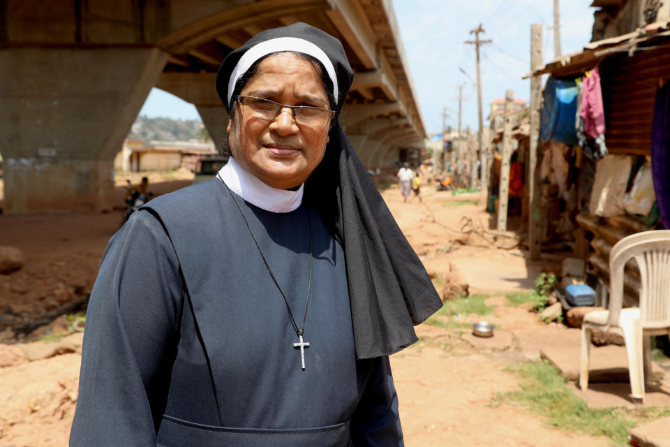 Sister Lourenca Marques in Goa, India. (Jake Whitman / NBC News)