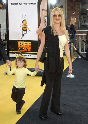 Nicollette Sheridan and guest at the Los Angeles premiere of DreamWorks Pictures' Bee Movie