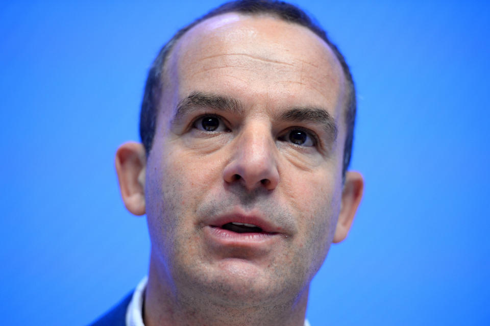 Money Saving Expert's Martin Lewis during a joint press conference with Facebook at the Facebook headquarters in London.