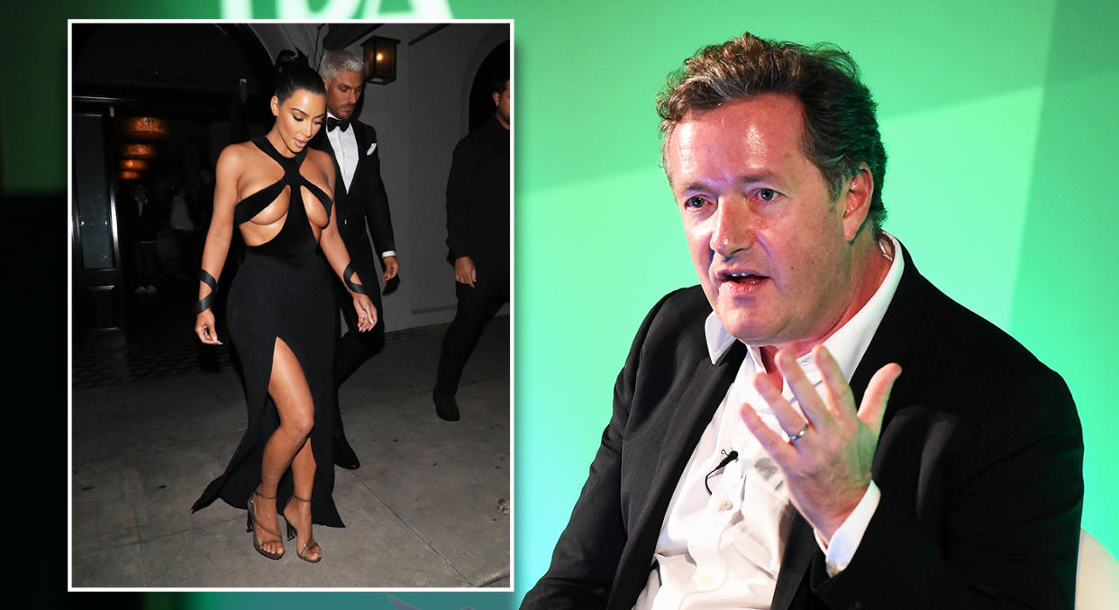 Piers Morgan was not a fan of Kim Kardashian’s Thierry Mugler look. [Photo: Get