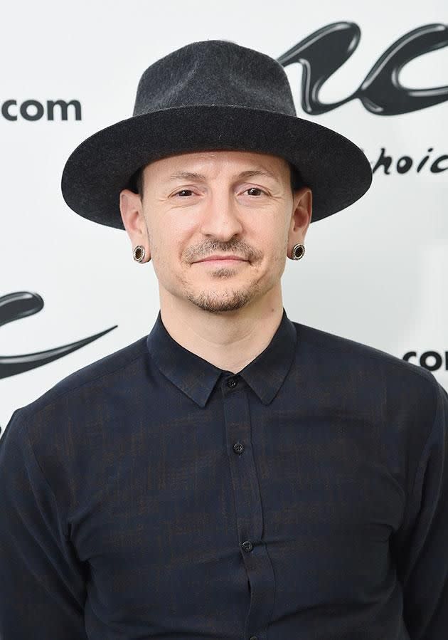 Linkin Park frontman Chester Bennington (pictured in February) has taken his own life. Source: Getty