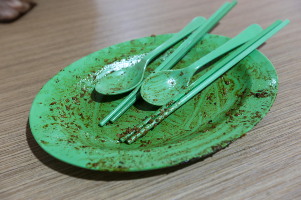 Ang Mo Kio Fried Kway Teow - empty plate