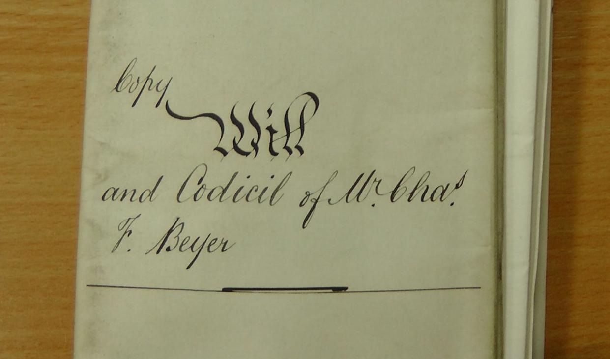 <span class="caption">Paper copies of wills haven't gone extinct yet, but online estate tools have brought will preparation into the 21st century.</span> <span class="attribution"><a class="link " href="https://commons.wikimedia.org/wiki/File:The_Last_Will_and_Testament_of_C.F.Beyer.1872_and_1876.jpg" rel="nofollow noopener" target="_blank" data-ylk="slk:Bradshaw79/Wikimedia;elm:context_link;itc:0;sec:content-canvas">Bradshaw79/Wikimedia</a>, <a class="link " href="http://creativecommons.org/licenses/by-sa/4.0/" rel="nofollow noopener" target="_blank" data-ylk="slk:CC BY-SA;elm:context_link;itc:0;sec:content-canvas">CC BY-SA</a></span>