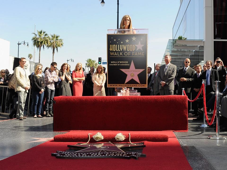 Jennifer Aniston Hollywood Walk of Fame 2012