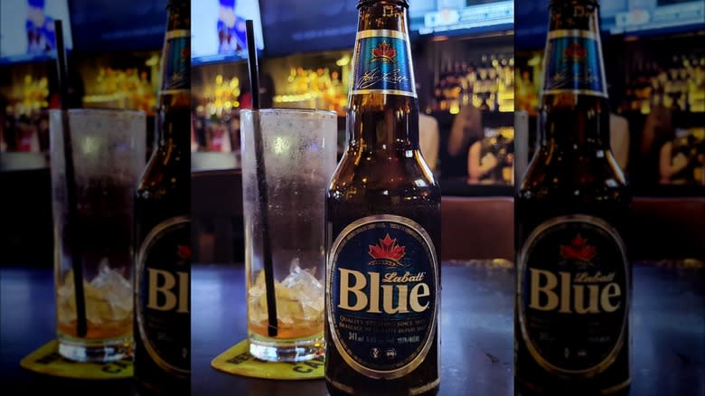 Labatt Blue in bar