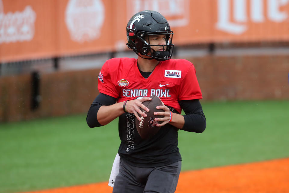 Quarterback Desmond Ridder of Cincinnati (9) was a top NFL draft rookie