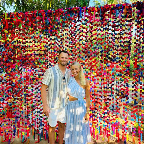 <p>Wyndham Clark Instagram</p> Wyndham Clark and Alicia Bogdanski celebrating Christmas in Cabo in December 2023.