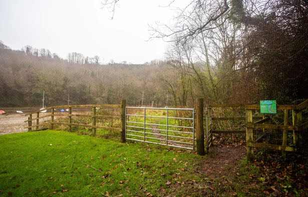 The disputed village green in Forder. (SWNS)