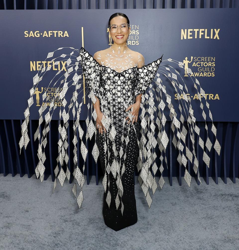 LOS ANGELES, CALIFORNIA - FEBRUARY 24: Ali Wong attends the 30th Annual Screen Actors Guild Awards at Shrine Auditorium and Expo Hall on February 24, 2024 in Los Angeles, California. (Photo by Frazer Harrison/Getty Images)