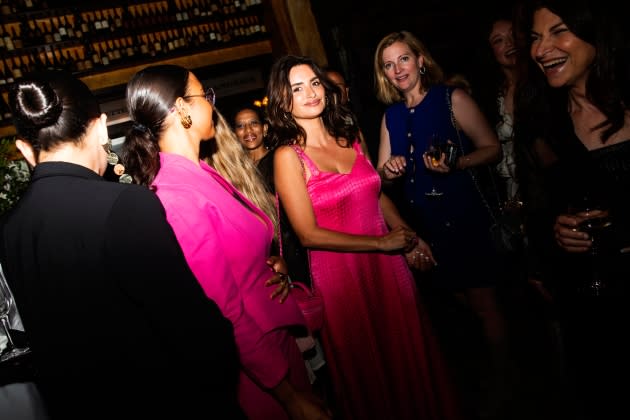 Penélope Cruz Goes Pretty in Pink at Chanel Tribeca Festival Artists Dinner