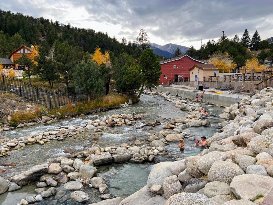 Natural creekside hot pools at Mount Princeton (Megan Eaves)