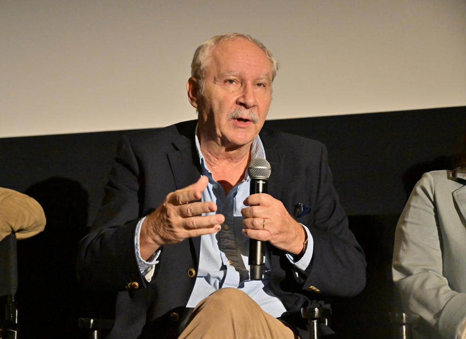 Author Pablo Vierci at a <em>Society of the Snow</em> event in LA.