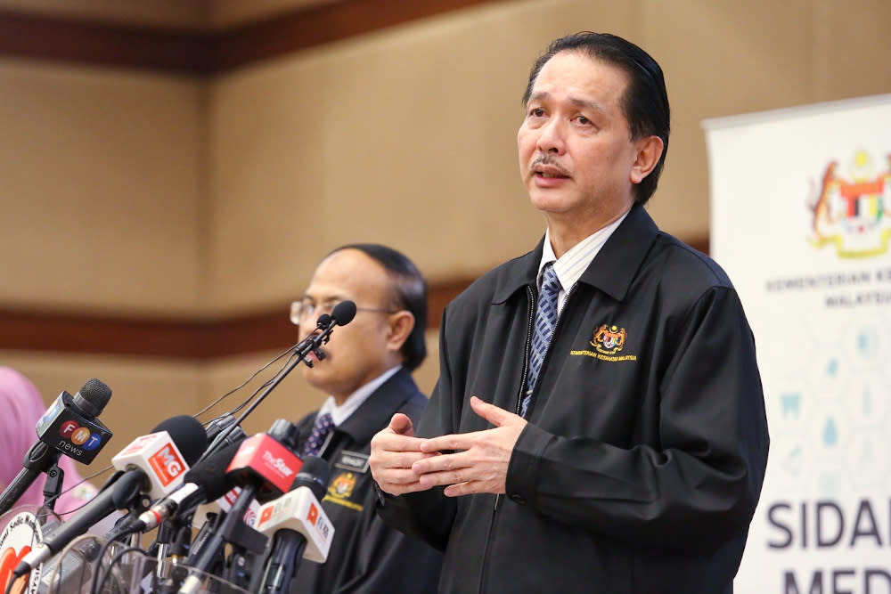 Health director-general Datuk Dr Noor Hisham Abdullah giving a press conference on Covid-19 in MOH , Putrajaya May 28, 2020. — Picture by Choo Choy May