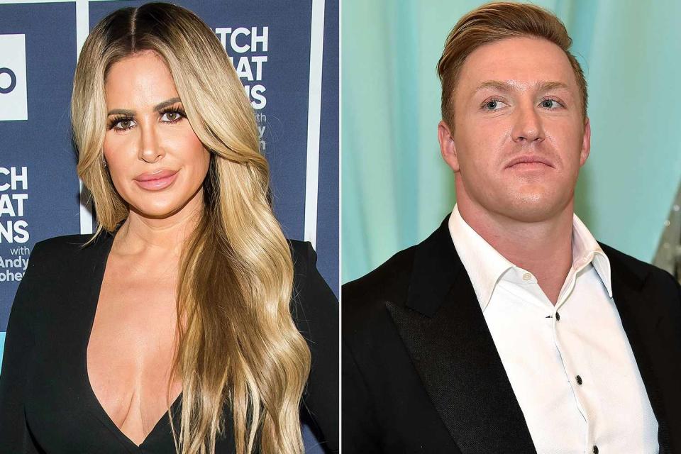 Charles Sykes/Bravo/NBCU Photo Bank/NBCUniversal via Getty Images; Paras Griffin/Getty Images Kim Zolciak-Biermann and Kroy Biermann