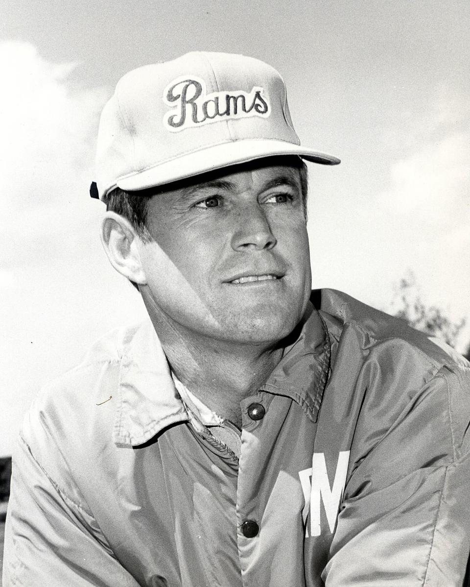 Dick Vermeil when he was an assistant coach with the Los Angeles Rams.