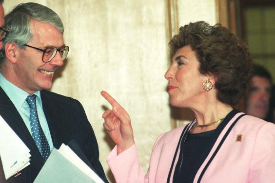 John Major with Edwina Currie with whom he had an affair