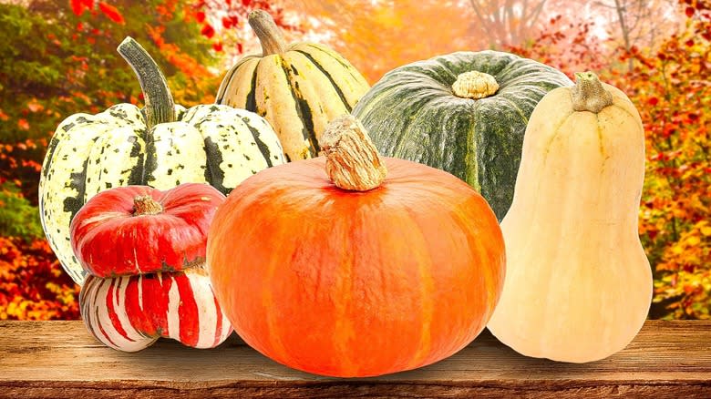 various squash together