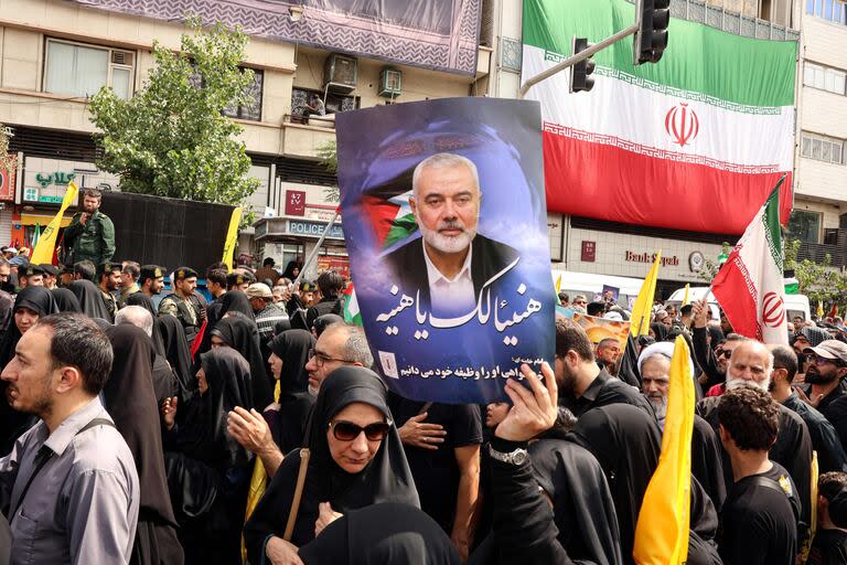El funeral de Haniyeh en Teherán