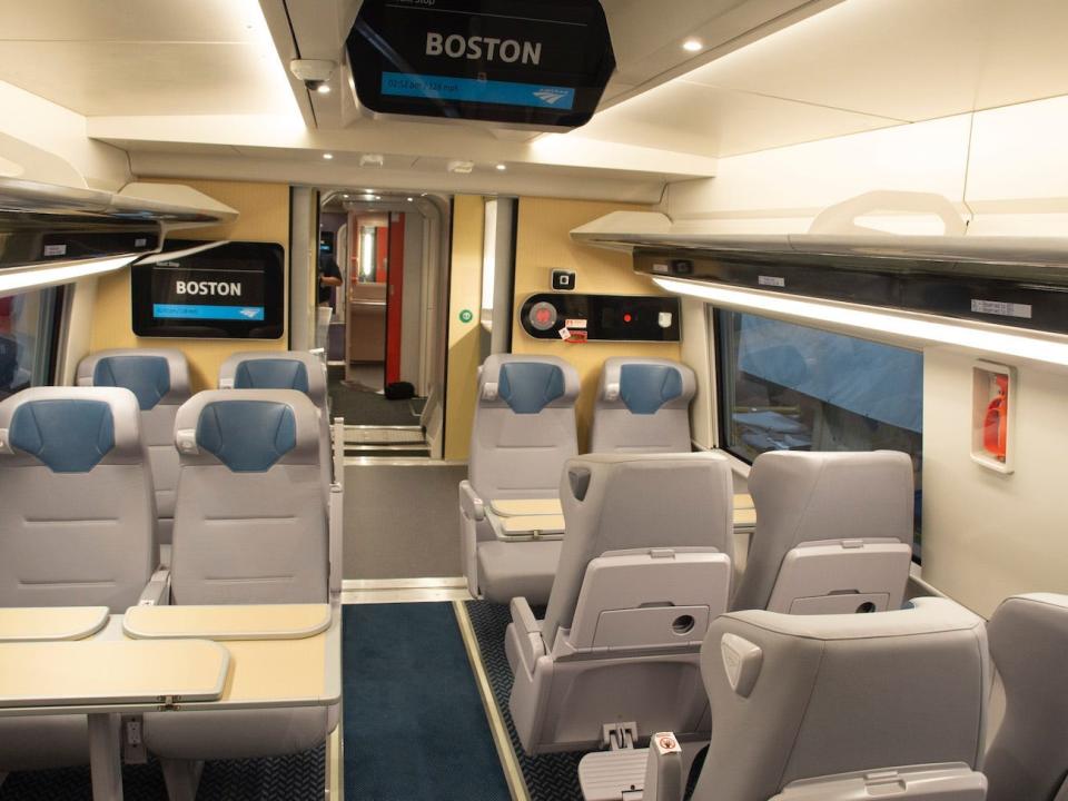 Amtrak new Acela trains interior