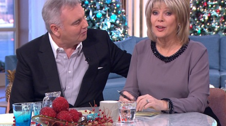 Ruth Langsford comforted by Eamonn Holmes on This Morning