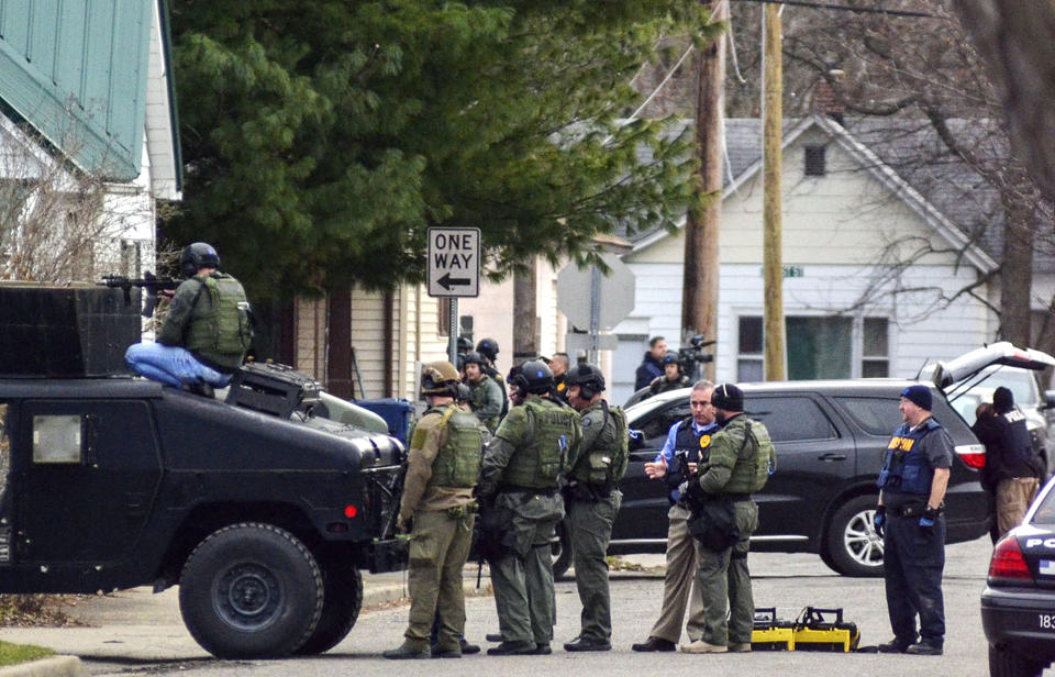 The 16-year veteran of the Terre Haute Police Department was killed in an exchange of gunfire between police and a homicide suspect, on Friday, May 4. Source: AP