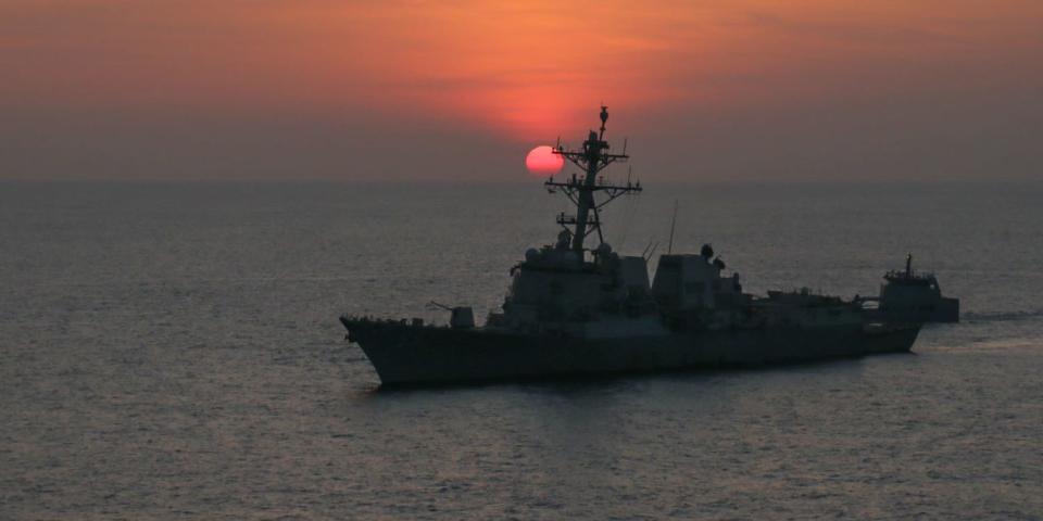 USS Mustin and Guatemala navy in Pacific