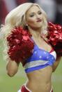 <p>The Arizona Cardinals cheerleaders perform during the first half of an NFL football game against the San Francisco 49ers, Sunday, Nov. 13, 2016, in Glendale, Ariz. (AP Photo/Rick Scuteri) </p>