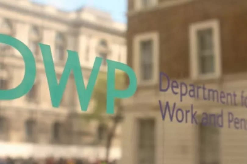 The DWP sign on its offices in London