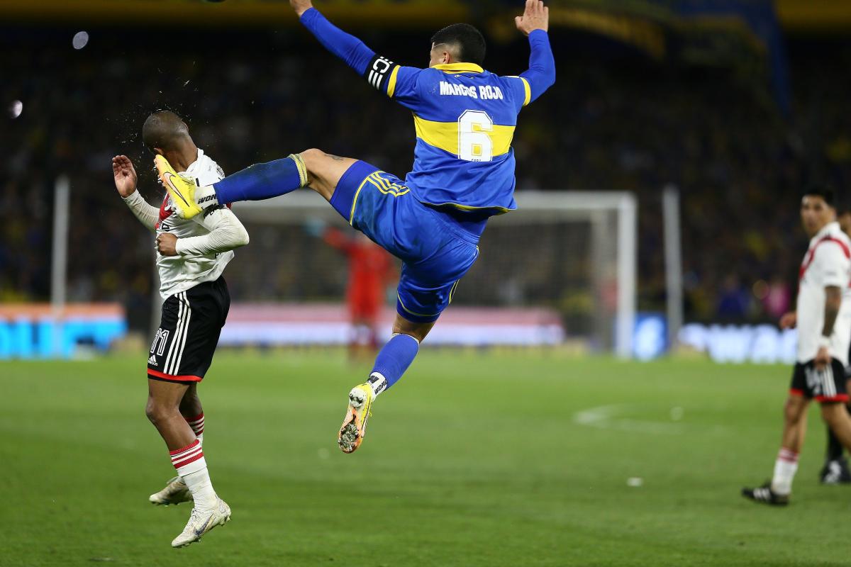 Boca - River: Marcos Rojo borró con una expulsión insólita un excelente  rendimiento en el superclásico