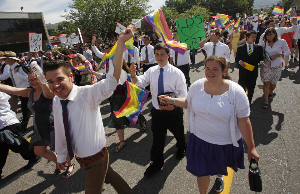 <a href="http://mormonsbuildingbridges.org/" target="_blank">Mormons Building Bridges</a> brings together members of the Church of Jesus&nbsp;Christ of Latter-day Saints who want to show support for the queer community. In 2012, this group marched at Utah Pride for the first time. For&nbsp;John Gustav-Wrathal, a gay Mormon activist, this was an iconic moment.&nbsp;<br /><br />"Since then, there have been some crushing, traumatizing moments as well. ... Most of the hope has come from queer Mormons themselves. Attendance at Affirmation conferences has quadrupled since 2012," he told HuffPost. "LGBT Mormons are coming together in a spectacular way and finding new ways to provide mutual support and engage with their faith."