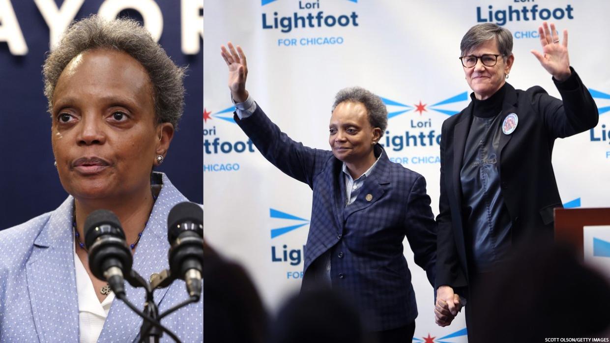 Lori Lightfoot and her wife, Amy Eshleman